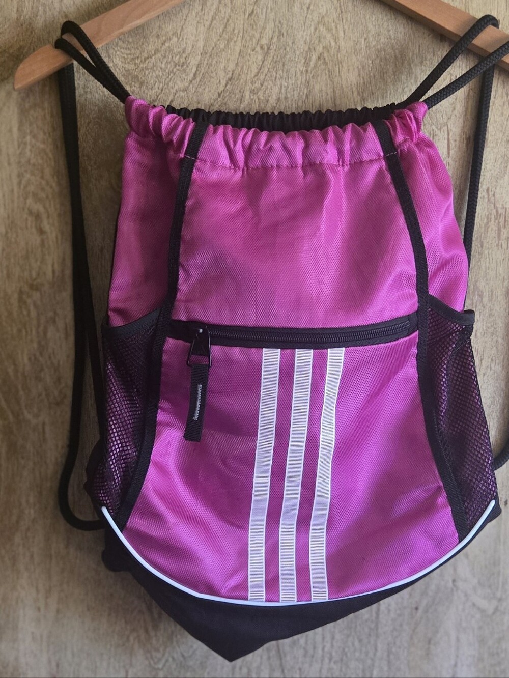 Adidas Pink Drawstring Backpack - Picture 5 of 6